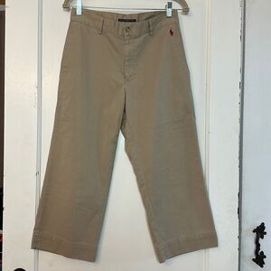 Vintage Ralph Lauren Sport 100% cotton high rise khaki capris
